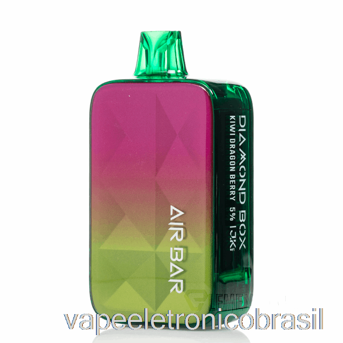 Vape Recarregável Air Bar Caixa De Diamante 20000 Descartável Kiwi Dragon Berry